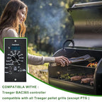 Digital Thermostat Kit Compatible with Traeger Pro 34 20 22 Series Wood Pellet Smoker Grills,Thermometer Control Panel Replacement Parts with Dual Meat Probe BAC365