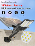 Ofuray OL-11000W Solar Street Lights Outdoor,Parking Lot Lights Commercial Dusk to Dawn up to 750,000lm, 50,000mAh Big Power Solar Security Flood Remote Control Without Motion Sensor for Street,Yark