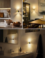 L LOHAS LED Night Light,Dimmable Night Lights Plug into Wall, 2 Pack Acrylic Nightlight with 0-100 LM Adjustable Brightness, 3000K Plug in Night Light with Dusk to Dawn Sensor, for Bathroom Hallway