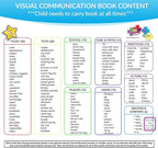 Visual Communication Book,162 ASD Photo Picture Cards: Autism Language Vocabulary, Speech Articulation Therapy, ADHD & Apraxia Learning