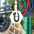 Symretie Assorted Zip Ties (400 Pack) - 6+8+12+14 Inch Double Sided Toothed, 100 LBS Tensile Strength. Heavy Duty Self-Locking Adjustable Nylon Cable Ties, More Durable for Indoor & Outdoor Use.