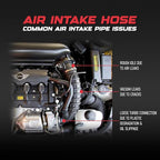Engine Air Intake Hose by AA Ignition - Compatible with Mini Cooper S 1.6L - 2011-2015 Countryman S, 2013-2016 Paceman S - 13717627501, 13717602692, 13717607778, R55 R56 R57 R58 R59 R60 R61 N18