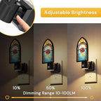 L LOHAS LED Night Lights Plug into Wall, Night Light with Light Sensor, 3000K Soft White, 0-100LM Brightness Adjustable, Acrylic Rose Nightlight for Bathroom Bedroom Hallway