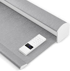 Zshine Motorized Blackout Window Blinds Customize Width (23-95 Inches) Remote Control Wireless and Rechargeable Roller Shades Blinds for Windows, Home, Office, Hotel, Club, Restaurant(82164C)