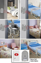 Secure Bed Alarm for Elderly Adults, Dementia Patients, Seniors - 12" x 30" Wireless Bed Sensor Pad, Alarm Monitor Pager, Power Adapter - Fall & Wandering Prevention Caregiver Alert System