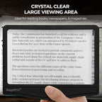 MagniPros 5X Rechargeable Large Ultra Bright LED Page Magnifier with Anti-Glare Lens & 3 Color Dimmable Light Modes, Relieve Eye Strain- Ideal for Reading Small Prints, Low Vision, Seniors