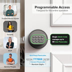 ThorBolt Door Lock Knob with Keypad Keyless Entry Door Knob Electric Coded Indoor Door Knob for Interior Doors Thickness up to 2-1/4", Bedroom, Home Office, Garage, 4xAA Alkaline Battery, M1 Titanium