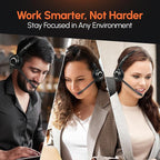 Spracht Wired Headset for Desktop Phone | Single Ear Universal Headset for Office Telephones | Mono Head Set with Microphone - Works with Polycom Digium Nortel Yealink Grandstream Cisco Zum RJ9