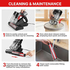 Shop-Vac Mattress Vacuum Cleaner, 14KPa Powerful Bed Vacuum with 253.7nm UV-C Light, 36960 RPM/Min Tapping, HEPA Filter & Ultrasonic, Dual Cup Filtration, for Bed, Sofa, Couch, 400W, 15.4 ft Corded