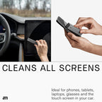 am Screen Cleaner Mist Spray with Microfiber Cloth Around – Alcohol-Free, Streak-Free Screen Cleaning Kit for Smartphones, Tablets, Laptops, Smart TVs & Car Screens, 3 Pack, Gray