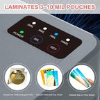 SINCHI 13-Inch Thermal Laminator & Foil Applicator, 3–10 Mil, 4-Roller Commercial Laminating Machine, 30s Warm-Up, Max. 40"/Min, Auto & Electrical Reverse Anti-Jam, Includes Laminating Sheets