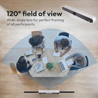 GoPresence 4K Ultra HD Meeting Bar – All-in-One Video Conferencing System with 120° Wide-Angle Lens, 6 Mics with 20ft Pickup Range, Dual Speakers, Plug-and-Play USB for Zoom/Teams/Meet – Medium Rooms