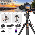 Nietoto Camera Tripods & Projector Stand, 2 in1 Tripod for Camera with Removable Metal Tray, Heavy Duty Tripod for DSLR. Projector. Sheet Music and Tablet, Extra Metal Spikes and Carry Bag