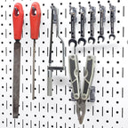 TROPEK 71-Piece Bracket Kit | Compatible with Wall Control | Assorted Hooks to hangscrewdrivers sockets Pliers Hammers Calipers Merchandise Scissors Paint Brushes for Tool Wall Organization