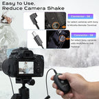Upgraded USB-C Rechargeable Wireless Camera Remote Control Shutter Release for Sony a5100 a6000 a6300 a5000 a7 III a7 II a7 a7R III a9 RX100 III RX10M2 | Replaces Sony RM-L1AM and RM-SPR1