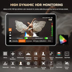 VILTROX DC-X2 2000 Nits Video Field Monitor with Rig Cage, 6 inch Touchscreen 4K HDMI in/Out On Camera Monitor with Sunshade Hood Battery, 1920X1080 HD Focus Peaking 3D Lut Full Waveform RGB Parada