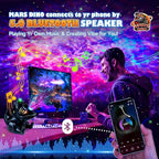 PIKOY Dinosaur Night Light & Sound Machine Baby | 22 White Noises+18 RGB Colors Galaxy Light Projector & Soothing Music | Bluetooth Speaker+Remote+Timer White Noise Machine | Dinosaur Gifts for Boys
