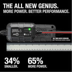 NOCO GENIUS5: 5A 6V/12V Smart Battery Charger – Automatic Maintainer, Trickle Charger & Desulfator with Overcharge Protection & Temperature Compensation – for Lead-Acid & Lithium Batteries