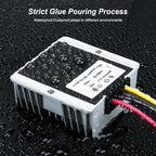 48V Step Down to 12V 10A 120W DC/DC Converter Regulator Low Voltage Reducer Waterproo Transformer for Cart Scooters, LED Strip Light,Car Truck