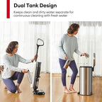 Ultenic Wet Dry Vacuum Cleaner,Cordless Vacuum Mop Combo with Self-Cleaning,Smart Mess Detection,50mins Runtime,3-in-1 Vacuum Mop for Hard Floors,Edge Cleaning,LED Display,Black,AC1 Elite