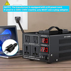 2000W Voltage Converter Transformer(110V to 220V or 220V to 110V) Step Up/Down Converter 110/120 Volt - 220/240 Volt w/US Power Cord,Circuit Breaker Protection, LCD Screen Display