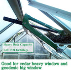 BIBISTORE 132 Lbs Capacity Heavy Duty Automatic Greenhouse Vent Opener Solar Power Auto Hothouse Window Opener Greenhouse Roof Vent Kit Greenhouse Accessories Perfect for Heavy Windows