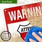Warning 24 HR. Monitored Alarm Connected To Police Sign, 7x10 Inches, 55 mil thick HDPE (high density polyethylene), Made in USA by My Sign Center