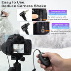 Upgraded Rechargeable Wireless Camera Remote Control Shutter Release for Canon EOS RP, R6 Mark II, Rebel T7, T6,T5, T3, SL2,5D Mark II,5D Mark III,5d Mark iv,6D Mark II, 7d Mark II,7D Series,5D Series