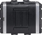 Sound Town Lightweight 4U PA DJ Rack/Road Case with ABS Construction, 19” Depth and Heavy-Duty Latches (STRC-A4U)
