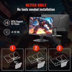 SANSUI 24 Inch Gaming Monitor 200Hz 180Hz 1Ms FreeSync HDR 110% sRGB FHD 1080P Computer Monitor HDMI DP Ports Eye Care Frameless VESA Mount Cable Management (ES-G24F4L HDMI Cable Included)