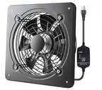 MEOZRI 16 Inch Window Exhaust Wall Mounted Ventilation Basement Extractor Industrial Fan 720 CFM High-Speed1460 RPM Industrial Fan for Home Garage Office Commercial Use (16 Inch+Speed Control)