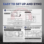 2 for Genie Overhead Door Garage Door Opener Remote G1T-BX O1T-BX Intellicode (10-Year-Warranty)