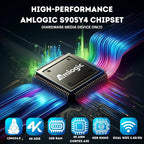Raxxio MAG544w3 TV Set-Top Box - 4K HDR TV Streaming Device with Amlogic S905Y4 Chipset, 1GB DDR4 RAM, 4GB Flash Memory, Dolby Digital Plus, Linux 4.9, Dual-Band WiFi, USB 2.0, HDMI Cable and Remote