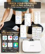 Homerz Body Fat Scale – Smart Scale with BMI, Body Fat, Muscle Mass, Full Body Composition Scale with Body Fat Analysis, Body Scan Scale with Handle, Body Scanner, Biometric Analyzer