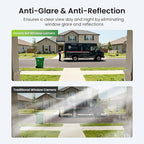 HOMIQ LIFE Window Security Camera 2K, Indoor WiFi Cameras 2.4GHz/5GHz, 2 Pack with Colorvue AI Color Night Vision, Person Detection with Auto-Focus, 24/7 Recording Compatible with Alexa & Google Home