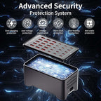 150W(30A) USB Charging Station, 30-Port USB C Charger Block, Multiple Desktop/Wall Fast Charger with Intelligent Protection Compatible with iPhone, iPad, Tablets, Smartphones