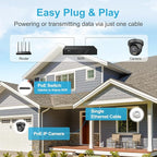 Anpviz 4MP PoE Camera Black, Full Metal Turret Security IP Camera Outdoor Indoor, Smart Dual Light Color Night Vision, AI Human Motion Detection, Built-in Mic, 2.8mm Lens, NDAA