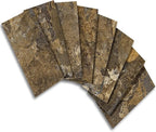 Vamos Tile 100 Pieces Peel and Stick Backsplash Tiles, 3" x 6" PVC Subway Tile, Rust Slate Stick on Backsplash Tiles for Kitchen/Bathroom/Fireplace/Laundry/Camper