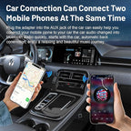 Airplane Bluetooth 5.3 Transmitter Adapter, 3.5mm to Dual Bluetooth Audio Converter, Wireless Hi-Fi Transmitter Receiver for Headphones, Speakers, TV, Switch, PC, Car, Flight, Support 2 Headphones