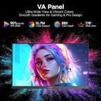 KOORUI 27 inch Gaming Monitor, 240Hz Monitor, 1ms FHD 1080p, Adaptive Sync, 90% DCI-P3 HDMI 2.0/DP 1.4, Xbox PS5 Switch Ready, VESA, Tilt, Black, GN02