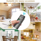 Hampton Bay Universal Ceiling Fan Thermostatic Remote Control Kit with Wall Holder for Hunter Home Decor Harbor Breeze，3-Speed Light Dimmer Timer Replacement for HD3 TR222A 98108 98130 98101 98131