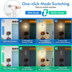 VIANIS Motion Sensor Outdoor Lights, Aluminum Waterproof Porch Lights Outdoor with Water Glass for Porch, Garden, Front Door White Standard Size