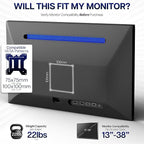 VIVO Dual Ultrawide Monitor Desk Mount, Heavy Duty Fully Adjustable Steel Stand, Holds 2 Computer Screens up to 38 inches and Max 22lbs Each, White, STAND-V038W