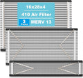 (3-Pack) 410 Replacement Filter Compatible with April-Aire Whole House Air Purifier 4400, 3413, 2416, 2413, 1610, 1413 MERV 10, Actual Size: 16.75" x 27.75" x 4", Nominal Size: 16''x28''x4''
