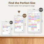 Digital Calendar 15.6-inch Smart Chore Chart, Home Electronic Wall/Tabletop Calendar with Interactive Display/Touch Screen for Family Schedule Planning, Seamless Data Syncs and APP Access