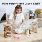 NIIMBOT D110 Upgraded Version Mini Label Maker Machine with Tape, Portable Bluetooth Thermal Printer, Sticker Labeler with Multiple Templates for Office Organization Home Kitchen School, Pink