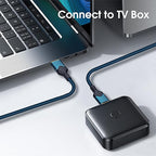 ROFICORD USB 3.0 Male to Male Cable, USB A to USB A High Speed Data Cord Compatible with Hard Disk Drive/Laptop Cooler/Set-top Box/DVD Player/TV/Camera and More (1 FT, Blue)