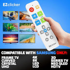 Samsung Replacement TV Remote Compatible with Samsung TV's ONLY (White) Big Button TV Remote Control, Simplified and Easy to Use (2xAAA Batteries not Included)