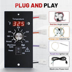 Thermostat Controller Replacement Compatible for Traeger Wood Pellet Grills, BBQ Grill Digital Controller Board, Control Panel Thermometer with RTD Temperature Sensor