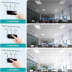 VocgoUU 8 Pack 2x2 LED Flat Panel Light - 2x2 LED Flat Panel Light 5000K 4000K 3000K Selectable & 0-10v Dimmable, 20W 30W 40W 2x2 LED Drop Ceiling Light Troffer Lay in, 100-277Vac, ETL Listed